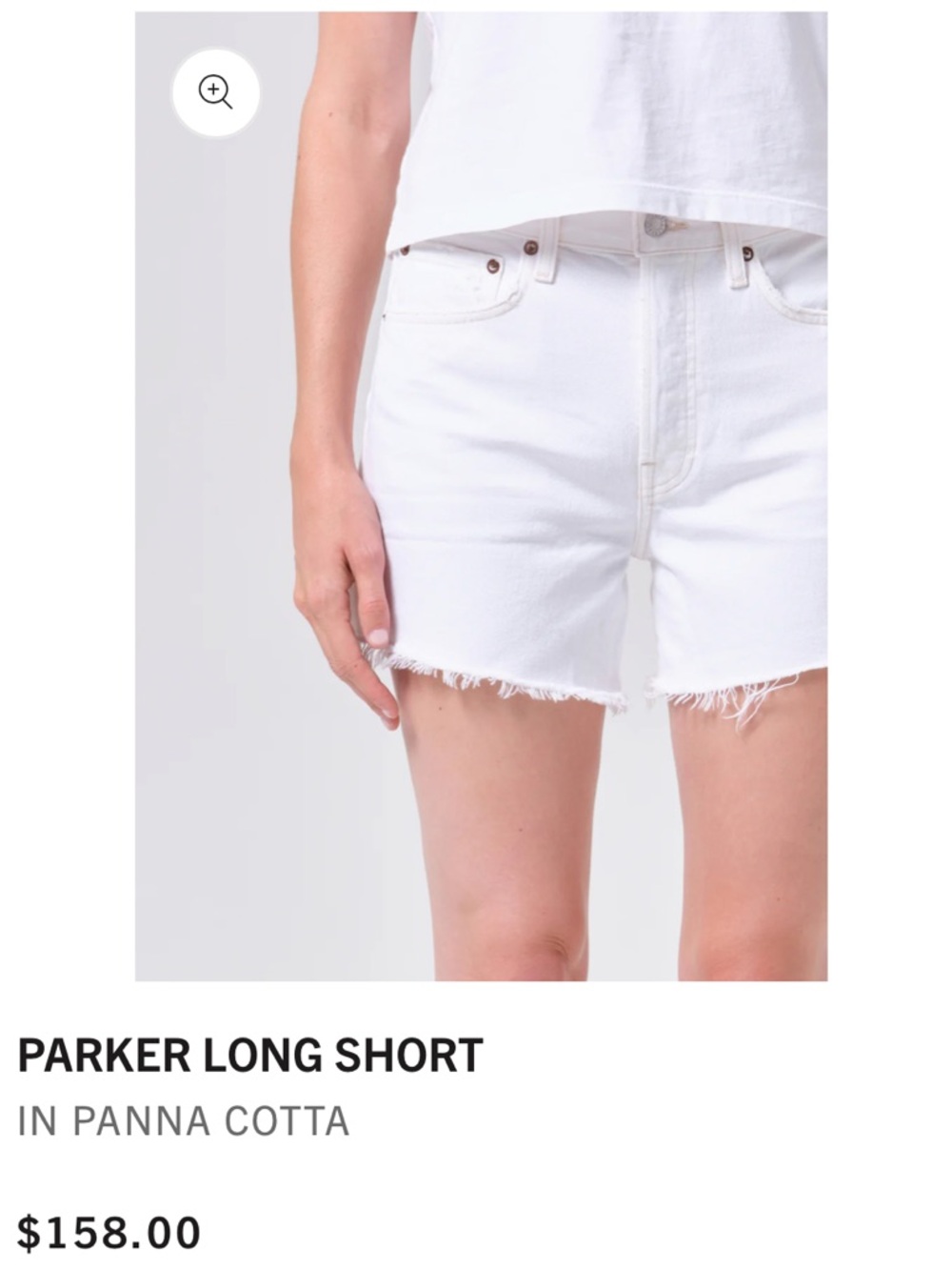 AGOLDE Parker Long Short in Off White